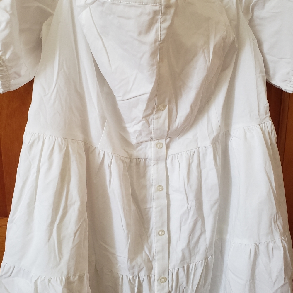NWT NY & Co. Off the Shoulder Tiered Dress - Picture 4 of 9